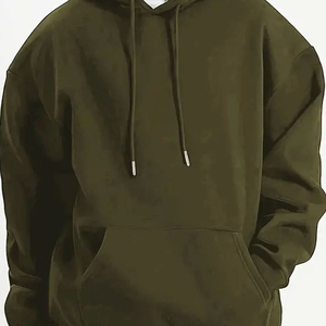 Sweat à capuche lourd 420 Gsm sans ficelle personnalisé hommes en détresse surdimensionné - Product Image 6