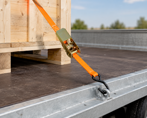 Sangle d'arrimage à cliquet robuste en polyester haute résistance 25 mm 800 kg pour le transport et la sécurisation des charges – Fournisseur OEM - Product Image 2