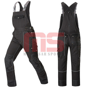 ผ้ากันเปื้อนกางเกงทำงานหลายกระเป๋าสำหรับผู้ชายชุดเครื่องแบบที่กำหนดเองได้ป้องกันฝุ่นสารหน่วงไฟ - Product Image 4