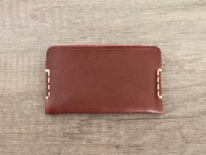 Cartera de tarjeta de crédito de cuero genuino con logotipo personalizado multifuncional, tarjetero de identificación de bolsillo delgado para mujeres y hombres - Product Image 6