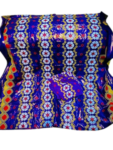 Bazin ชุดแต่งงานผ้าแจ็คการ์ดผ้าซาตินถักทอพร้อมผ้าปักและลูกไม้100D - Product Image 5