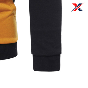 Sudadera con capucha de tela francesa para hombre al por mayor, sudaderas de talla grande, diseño de cremallera bordada, estampado sólido para otoño, venta en línea - Product Image 6