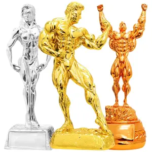 Prix de gros Usine Vente Standard Qualité Sculptures Et Statues Iron Bull Bodybuilding Compétition Trophée Et Statue Prix