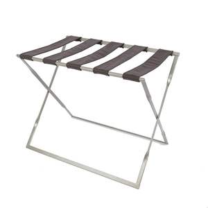 Portaequipajes de metal con acabado cromado para dormitorio que agrega brillo y durabilidad a los espacios de almacenamiento del hotel y el hogar - Product Image 2