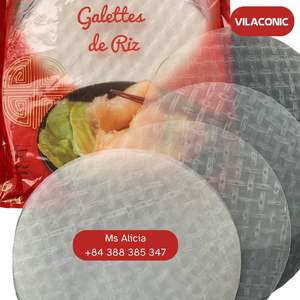 Carta di riso Galettes De Riz rotolo primavera pelle dal Vietnam Vilaconic Ms Alicia WhatsApp 84 388 385 347 per alimenti e bevande - Product Image 1