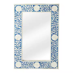 High on Demand Premium Quality Wall Decorative Handmade Bone Inlay <b>Mirror</b> for Bathroom Living Room by crescent Crafts - Product Image 4