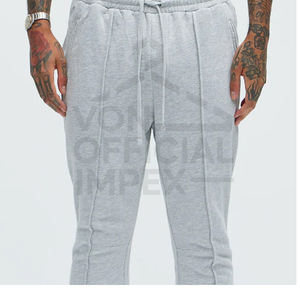 กางเกงขาบานของผู้ชายกางเกงขาบานแบบเรียงซ้อนกางเกงผ้าฝ้าย100% - Product Image 3