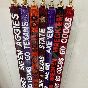 Ohio State Customized Beaded <b>Purse</b> Strap <b>White</b> Gold Seed Bead Bag Straps Fashionable Accessories for Bags - Product Image 2