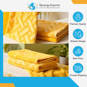 Bulk Distributor Selling 100% Assured Quality High Durability 100% Cotton Zero Twist Jacquard <b>Bath</b> <b>Towels</b> at Discounted Price - Product Image 6