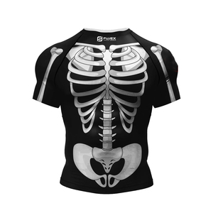 Men's Short Sleeve <b>Rashguard</b> Compress Shirt for Gym Fitness Training for MMA Boxing Jiu Jitsu Sport - Product Image 6