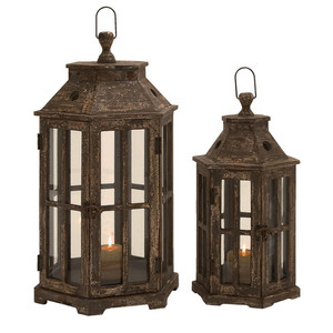 Shiny Silver Nickel Plated Metal <b>Lantern</b> Set of Three Square Shape <b>Lantern</b> with Leather Handles <b>Christmas</b> Decorative <b>Lantern</b> - Product Image 3