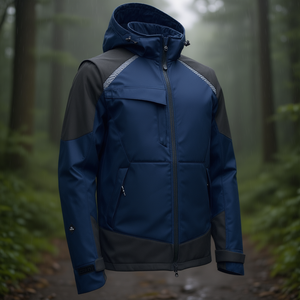 Chaqueta Softshell ELKA RAINWEAR Working Xtreme Marine/Negro, Impermeable - Product Image 3