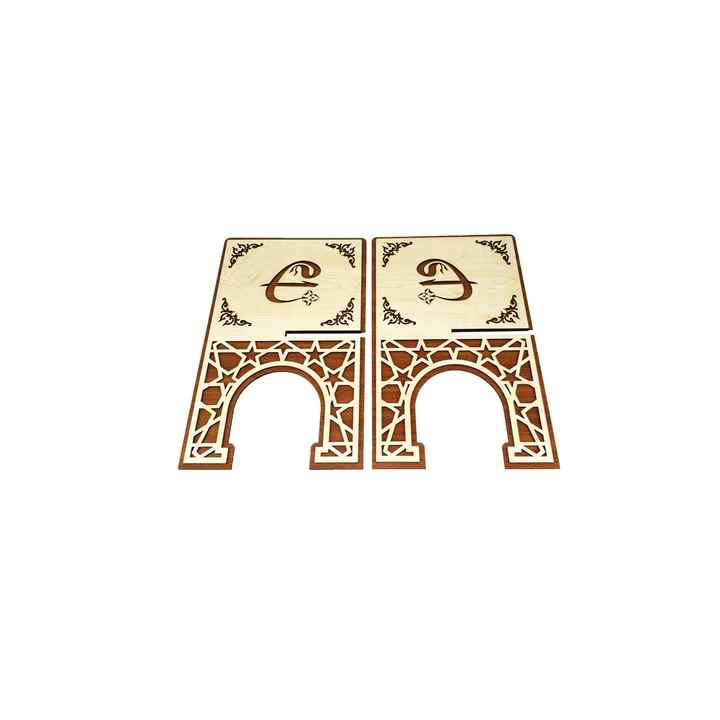 WOODEN QURAN RHEST VAV (25X40) MEDIUM SIZE - LASER CUT RHEST DECORATIVE LUXURY APPEARANCE