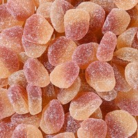 Bulk levering watermeloenvormige, sappige, zachte kauwgommetjes, met sap gevulde gummies, fruitkauwgommetjes, zoete sap smaak snoep, zoete sap gummy snoep