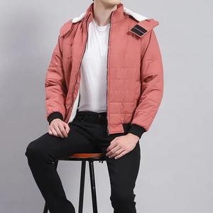 Chaqueta Acolchada de Algodón con Diseño de Burbujas, Chaqueta de Invierno con Capucha, Gruesa y Cálida, con Logotipo Frontal - Product Image 4