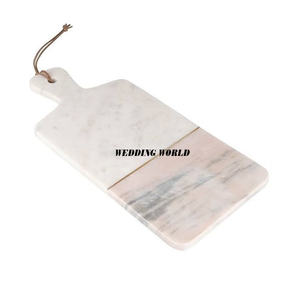 Planche à découper en marbre de luxe de qualité supérieure bloc à découper fait à la main planche à fromage de concepteur de taille personnalisée - Product Image 6