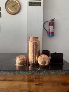 Personalized Eco-Friendly Pure Copper 1000ml Leak-Proof Yoga Jumbo <b>Water</b> <b>Bottle</b> with Lid for Home Kitchen Office Unique Design - Product Image 5