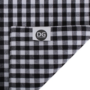 ผ้าปูบนโต๊ะรับประทานอาหารทำจากผ้าฝ้ายสุดหรูผ้าปูรองจานสีดำลายตารางทอลายสี่เหลี่ยมจัตุรัสจัดงานแต่งงานสมัยใหม่ห้องครัวโรงแรม - Product Image 4