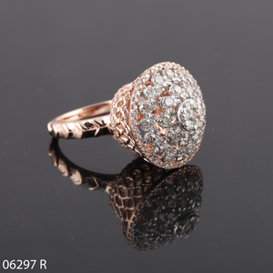 แหวนหมั้น D'VINS JEWELS ทองคำ 14K สีโรสโกลด์ เพชรเลี้ยงในห้องปฏิบัติการทรงกลมเจียระไนแบบบริลเลียนท์ ได้รับการรับรอง ดีไซน์หรูหราสำหรับงานแต่งงาน - Product Image 2