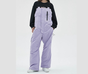 <b>Waterproof</b> Women's Ski Bib Pants Insulated Snowboard <b>Overalls</b> Windproof Thermal Winter Outdoor Sports Snow Trousers High Waist - Product Image 1