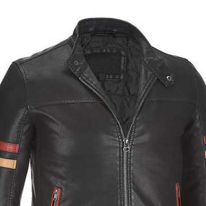 Chaqueta de Cuero Personalizada para Hombre, la Más Popular, con Bordado, Hecha en Pakistán, Resistente al Viento, Transpirable, para Motocicleta - Product Image 4