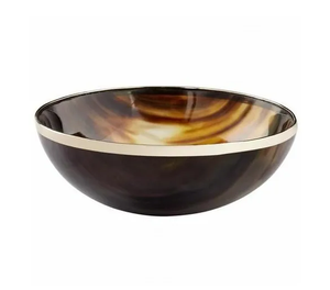 Tazón de Servir de Diseño Moderno, Hecho a Mano con Cuerno de Búfalo Pulido, Accesorios de Cocina Ecológicos y Aptos para Lavavajillas - Product Image 1