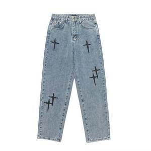 Kaufen Sie echte atmungsaktive Baggy <span class=keywords><strong>Jeans</strong></span> Top-Qualität Übergröße Herrenjeans OEM-Service verfügbar