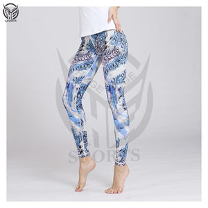 Leggings de gimnasio OEM con bolsillo personalizado, leggings de yoga de cintura alta para mujer, los más nuevos leggings transpirables personalizados para mujer y niña. - Product Image 5