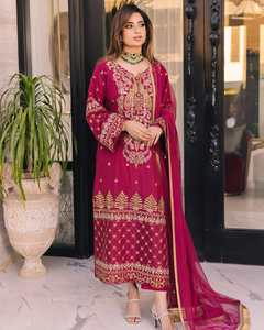 ผ้า lehnga choli สำหรับเจ้าสาวงานปักหลากสีสำหรับงานแต่งงานงานปาร์ตี้ออกแบบ0117สำหรับผู้หญิงขายส่ง - Product Image 5