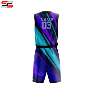 Maillot de basket-ball sublimé de haute qualité chemise haut uniforme Kit vêtements de sport - Product Image 2