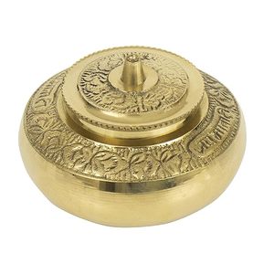 กล่องทองเหลือง pooja | Puja | roli | chawal | chandan | haldi | kumkum Puja BOX | sindindindindindindindindindindindoor | dabbi | dibbi | - Product Image 5