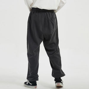 Pantalon de survêtement en éponge française de qualité supérieure, lavé à l'acide, en coton personnalisé avec cordon de serrage, taille haute, pantalon pour hommes - Product Image 3