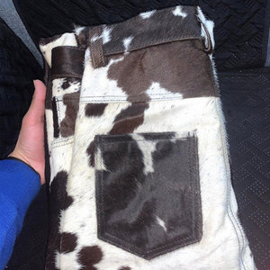 Pantalon en cuir de vachette véritable sur mesure pour hommes, au prix de gros, pantalon en cuir de vachette véritable décontracté pour hommes le plus vendu - Product Image 3