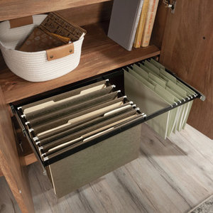 L-Shaped Computer <b>Desk</b> with Metal Frame Executive Workstation <b>DESK</b>-0022 - Product Image 6