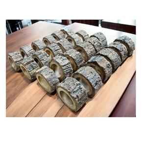 Fabriqué à la main classique rustique en bois rond de serviette porte-serviettes de luxe Table à manger fêtes de mariage vacances de noël autre - Product Image 2