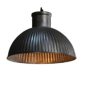 Metal Iron Home Hotel Restaurant Decorative Embossed Hanging Pendant Lamp Classic Design Black Metal Hanging Pendant Lamp - Product Image 1