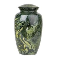 Urna de Aluminio Elegante de Excelente Calidad, Moderna con Acabado Craquelado, Cilíndrica para Cenizas Funerarias, Impresión Personalizada, Hecha a Mano, Portátil