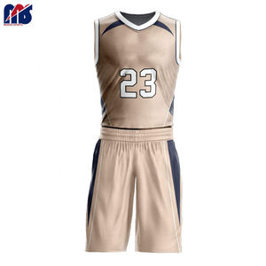 Uniforme de baloncesto para hombre hecho a medida, conjuntos de nuevo estilo, 100% poliéster, antiarrugas, transpirable y ligero, tarifa razonable - Product Image 1