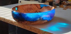 2024 meilleure qualité bois d'acacia et résine saladier hôtel cuisine vaisselle bol en bois maison et cuisine - Product Image 4