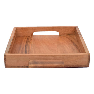 ถาดเสิร์ฟทรงสี่เหลี่ยมทำจากไม้ธรรมชาติทำมือถาดไม้มะม่วงคุณภาพระดับพรีเมียมสำหรับบาร์ร้านอาหาร - Product Image 3