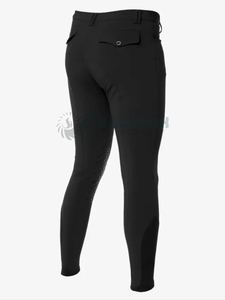 Pantalones de montar a caballo para hombre, pantalones ajustados duraderos, cintura flexible, rodillas reforzadas para equitación profesional y competiciones - Product Image 3