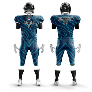 Conjunto de camiseta de fútbol americano personalizable para niños, uniformes transpirables, corto, talla grande, tarifa de fábrica, precio bajo, servicio OEM - Product Image 1