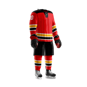 Uniforme de hockey sur glace à séchage rapide, logo personnalisé, marque personnalisée, écologique, antibactérien, confortable, léger, prix de vente le plus bas - Product Image 3