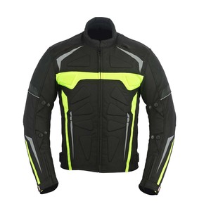 แจ็คเก็ตไบค์เกอร์ผู้ชายสีชมพูเขียวเข้ม ผ้าคอร์ดูร่า 600D รับสั่งทำขายส่ง ดีไซน์ใหม่ ป้องกันเข่าและหลังด้านหน้า - Product Image 1