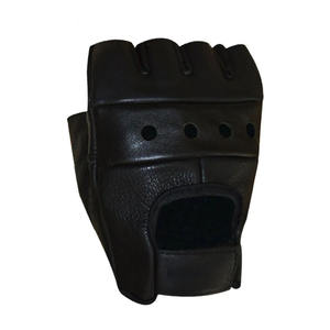 Custom Made <b>Fitness</b> <b>Gloves</b> Best Quality Anti-Slip Strong Grip Fingerless Design Gym Training Weightlifting Leather <b>Gloves</b> - Product Image 5