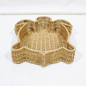 Plateau en rotin écologique Artex Dong Thap pour collations, bonbons, fruits, décoration artisanale - Product Image 5