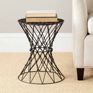 Tabouret en métal fer forgé fait main finition noire, parfait pour la maison, les hôtels, le salon, meubles décoratifs, ottoman et tabourets - Product Image 2