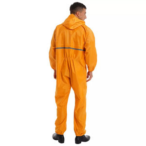 Combinaison une pièce imperméable de haute qualité pour hommes avec bandes réfléchissantes Logo personnalisable Combinaison réfléchissante de sécurité - Product Image 4