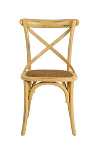 Chaises de café et de restaurant de siège rond en bois moderne à dossier croisé populaire européen moderne pour la fête de mariage - Product Image 4