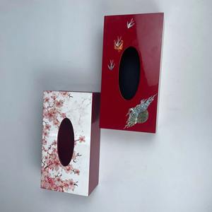 Caja de pañuelos de metal con hermosa impresión digital - Product Image 6